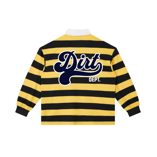 FTD DirtDept. Color Block Stripe Polo Shirt - FTD MERCH BY DREW™