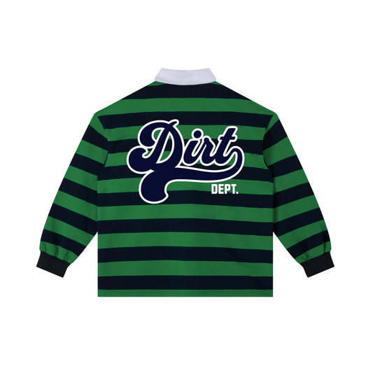 FTD DirtDept. Color Block Stripe Polo Shirt - FTD MERCH BY DREW™