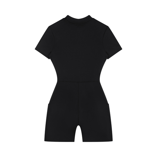 FTD Quarter-Zip Short Sleeve Romper - FTD MERCH BY DREW™
