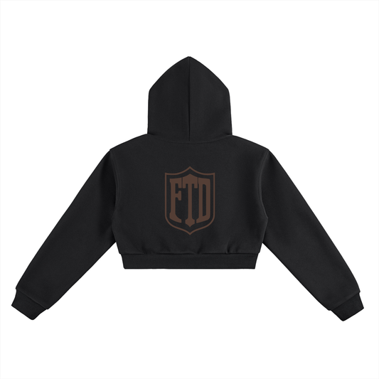 FTD FROM THE DIRT Retro Essential Cropped Hoodie - FTD MERCH BY DREW™