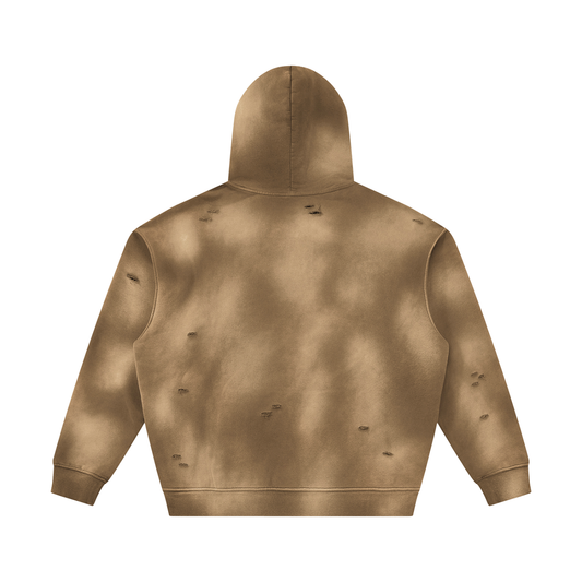 FTD From The Dirt Sunfade Frayed Fleece Hoodie