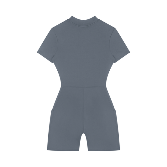 FTD Quarter-Zip Short Sleeve Romper - FTD MERCH BY DREW™
