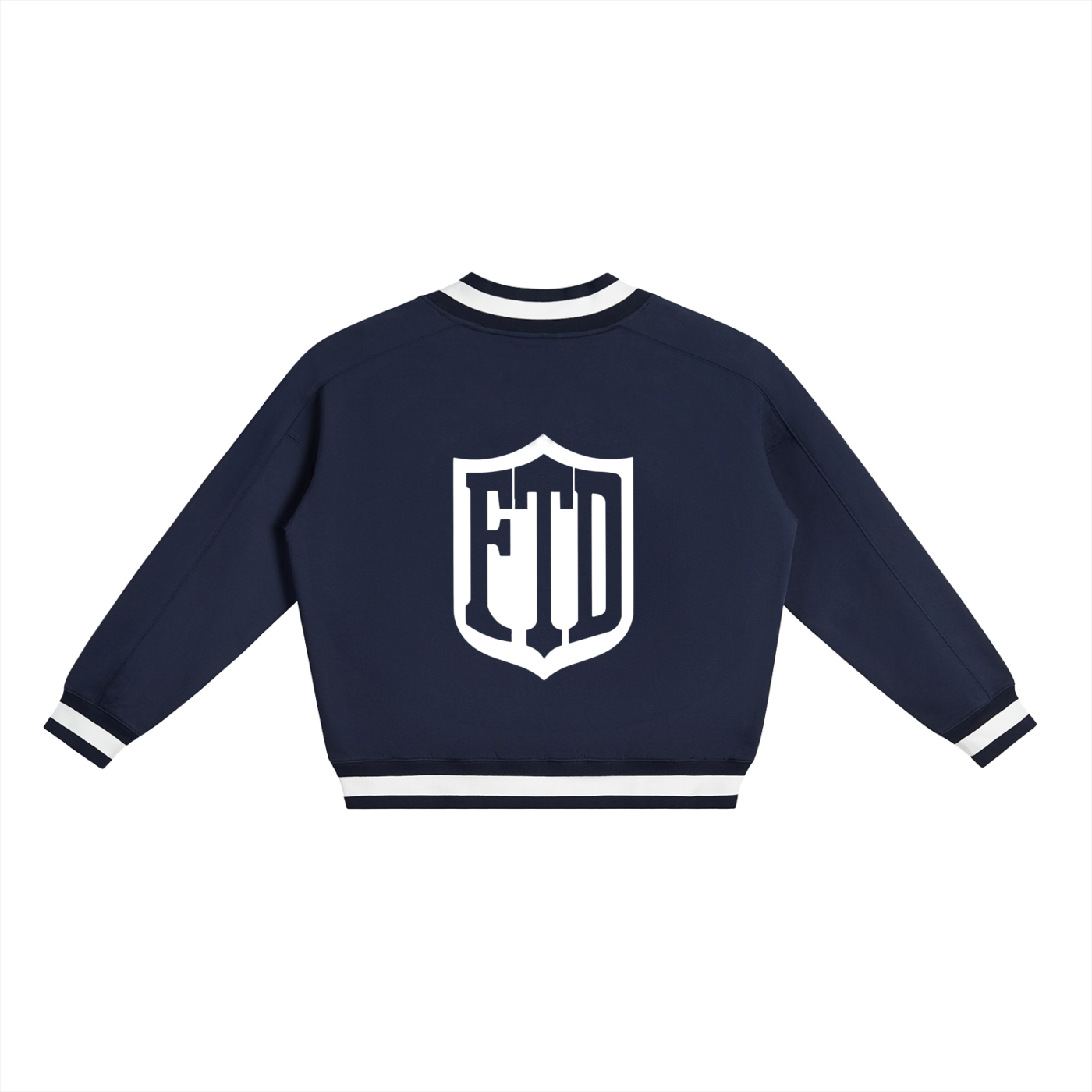 Property Of FTD V-Neck Contrast Collar Boxy Sweatshirt - FTD MERCH BY DREW™