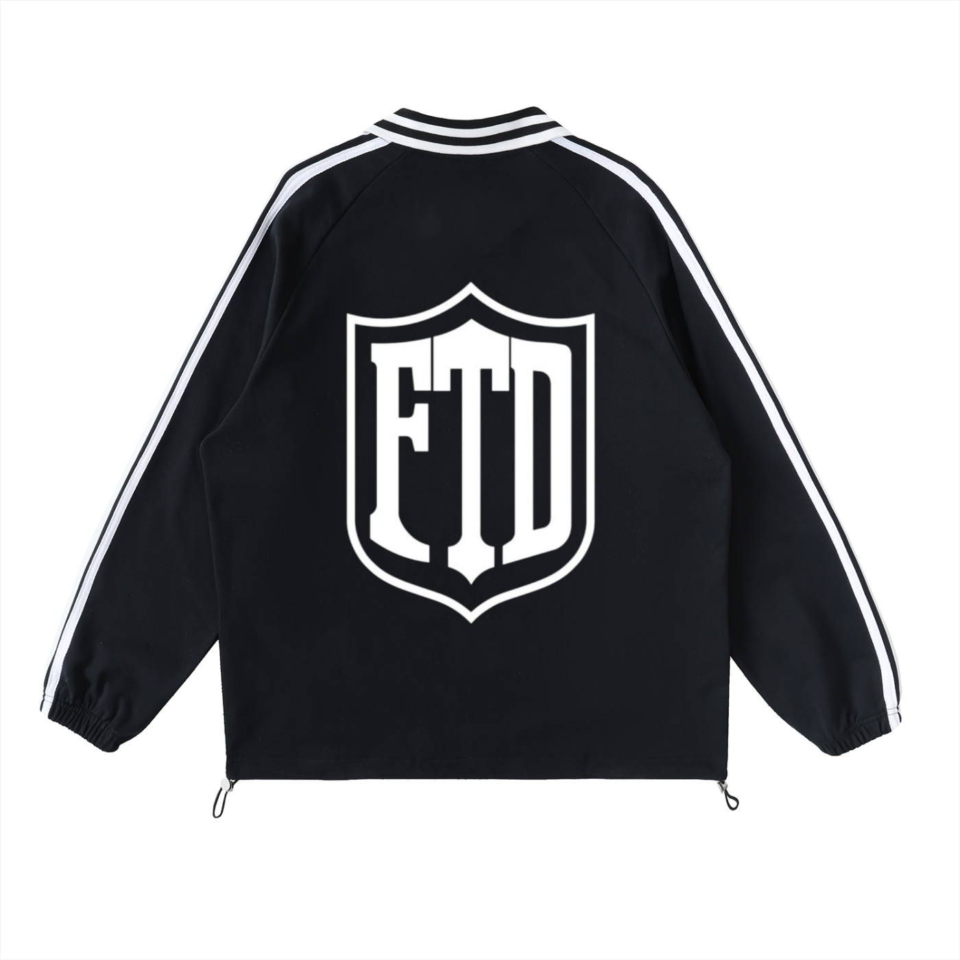 From The Dirt No Really From The Dirt FTD Contrast Striped Lapel Collar Sweatshirt - FTD MERCH BY DREW™