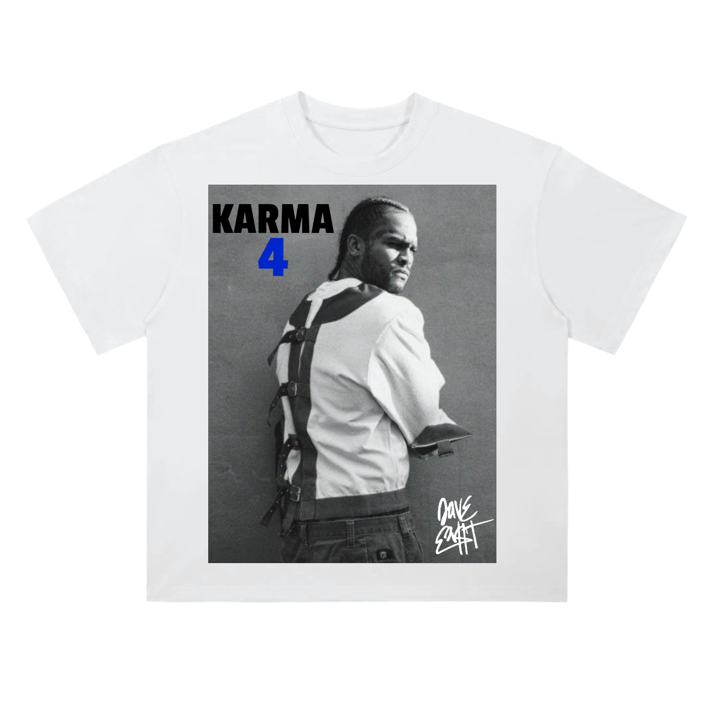 D.East Karma 4 FTD Heavyweight Drop Shoulder Cotton T-Shirt
