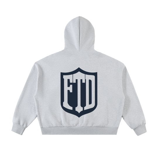 FTD DIRTDEPT. Fleeced Full-Zip Boxy Hoodie - FTD MERCH BY DREW™
