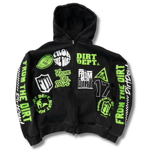 FTD Dirt Dept. Emerged From The Dirt zip up hoodie - FTD MERCH BY DREW™