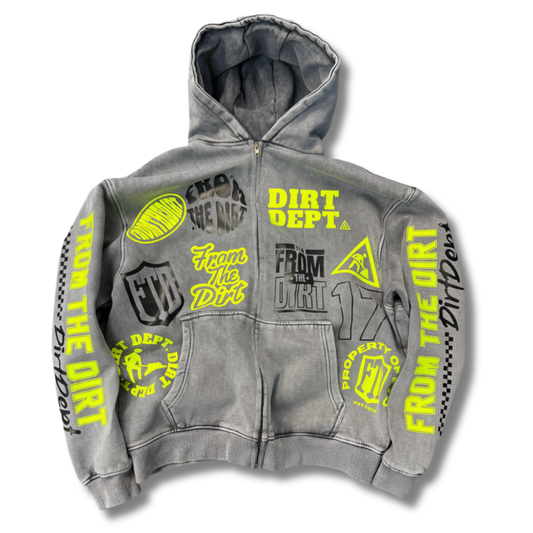 FTD Dirt Dept. Emerged From The Dirt zip up hoodie - FTD MERCH BY DREW™