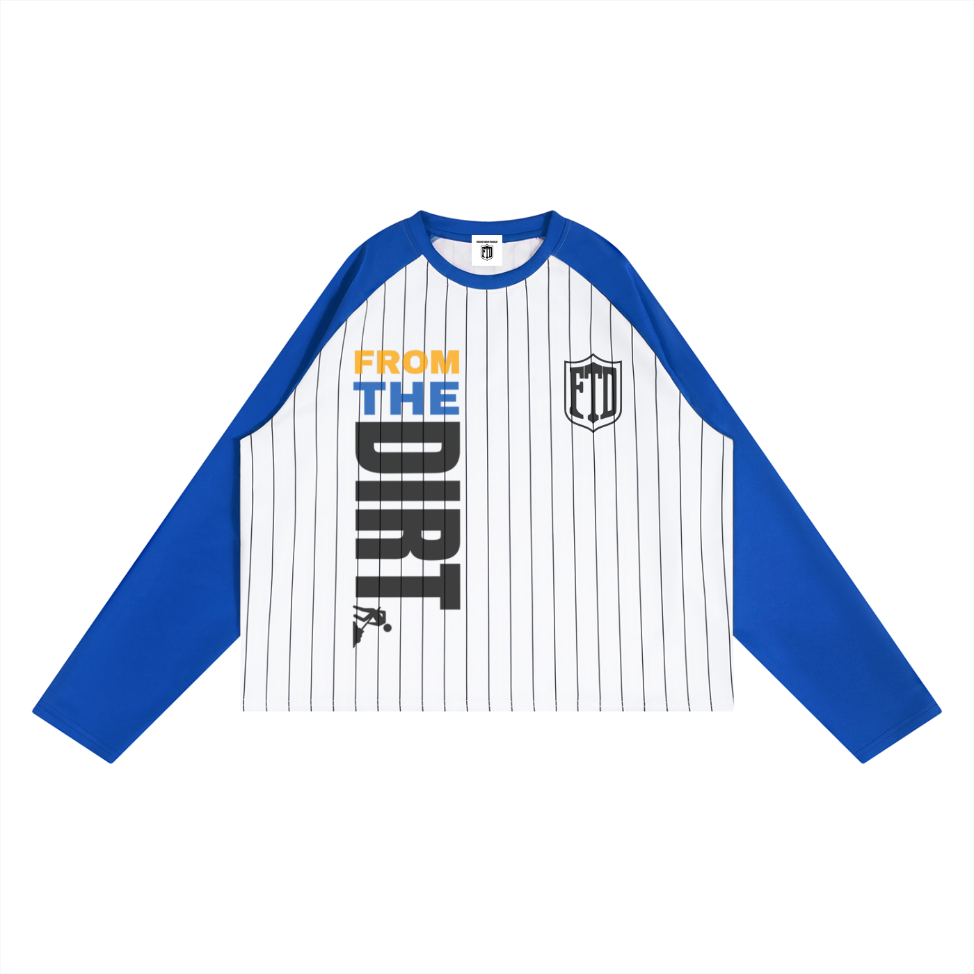 FTD From The Dirt Striped Raglan Long Sleeve T-Shirt