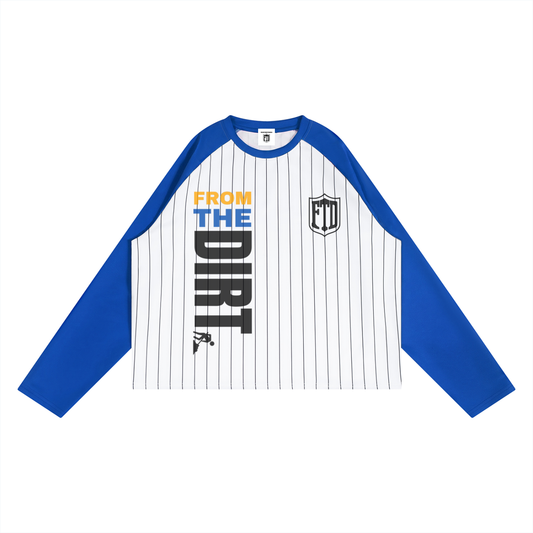 FTD From The Dirt Striped Raglan Long Sleeve T-Shirt