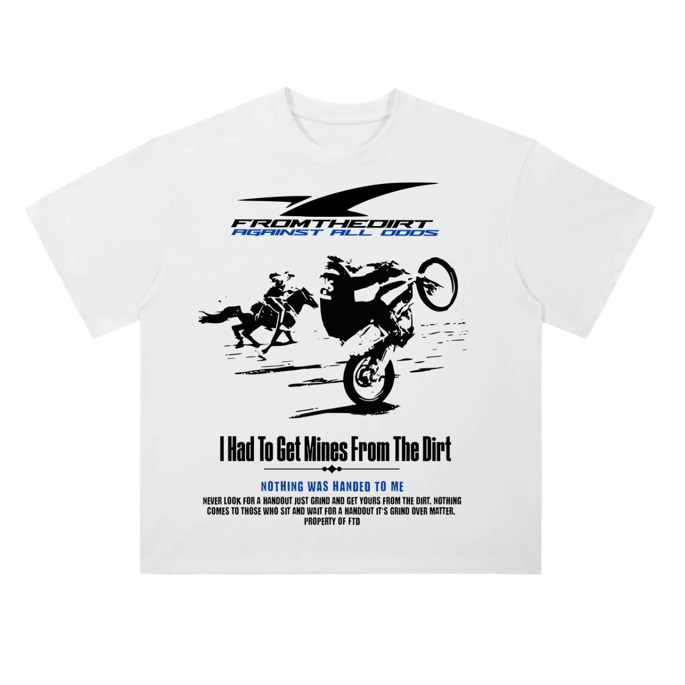 FTD Against All Odds Heavyweight Drop Shoulder Cotton T-Shirt - FTD MERCH BY DREW™