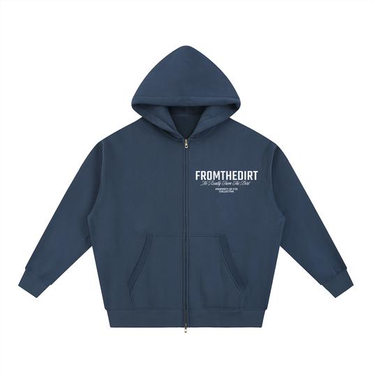 FTD From The Dirt Collective Essential Oversized Fleece Boxy Hoodie - FTD MERCH BY DREW™