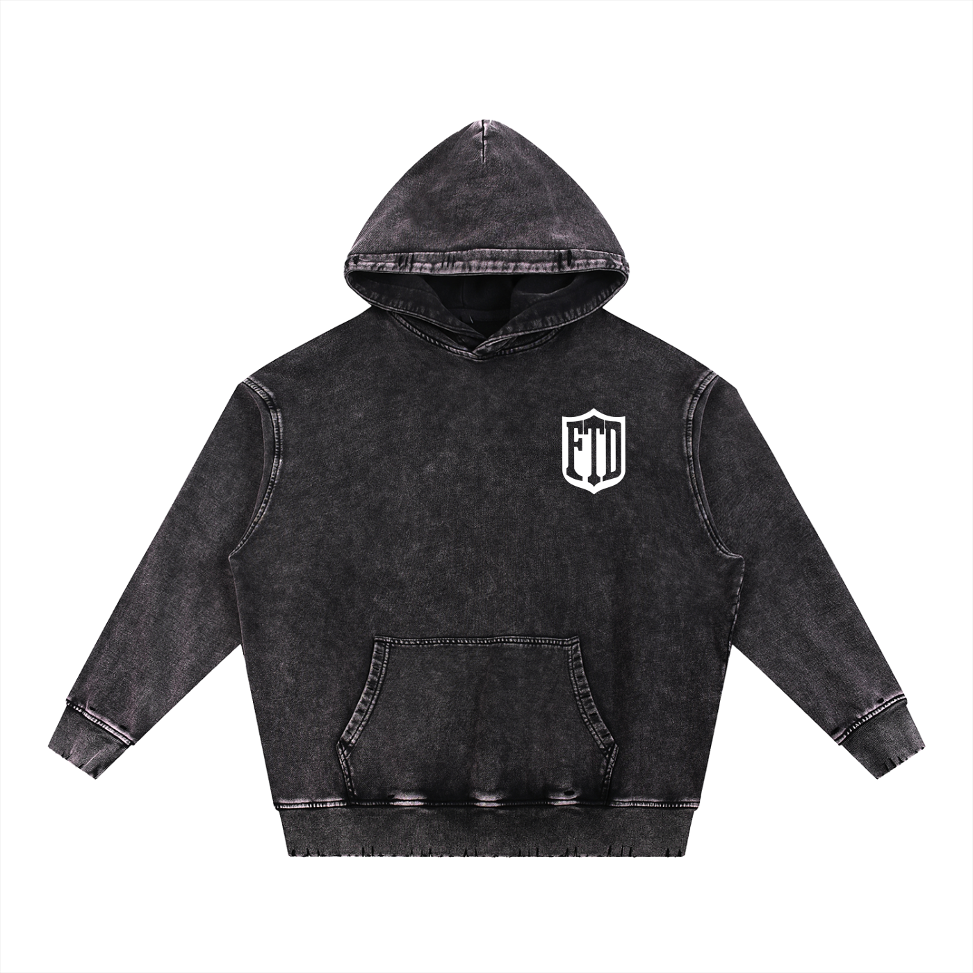 FTD From The Dirt Snow Wash Heavyweight  Hoodie - FTD MERCH BY DREW™