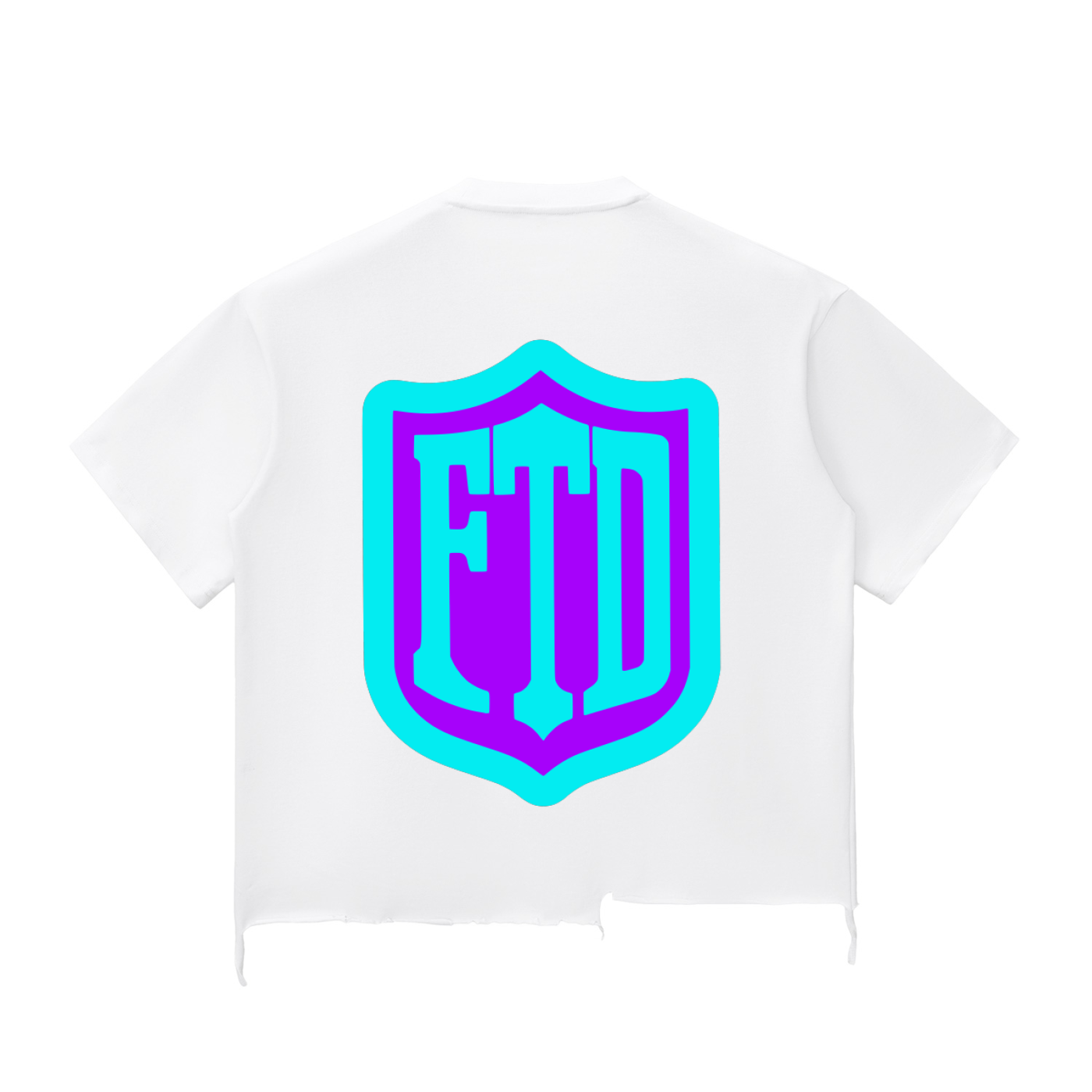 FTD Rise Before Midnight Snow Wash Raw-Hem Boxy T-shirt - FTD MERCH BY DREW™