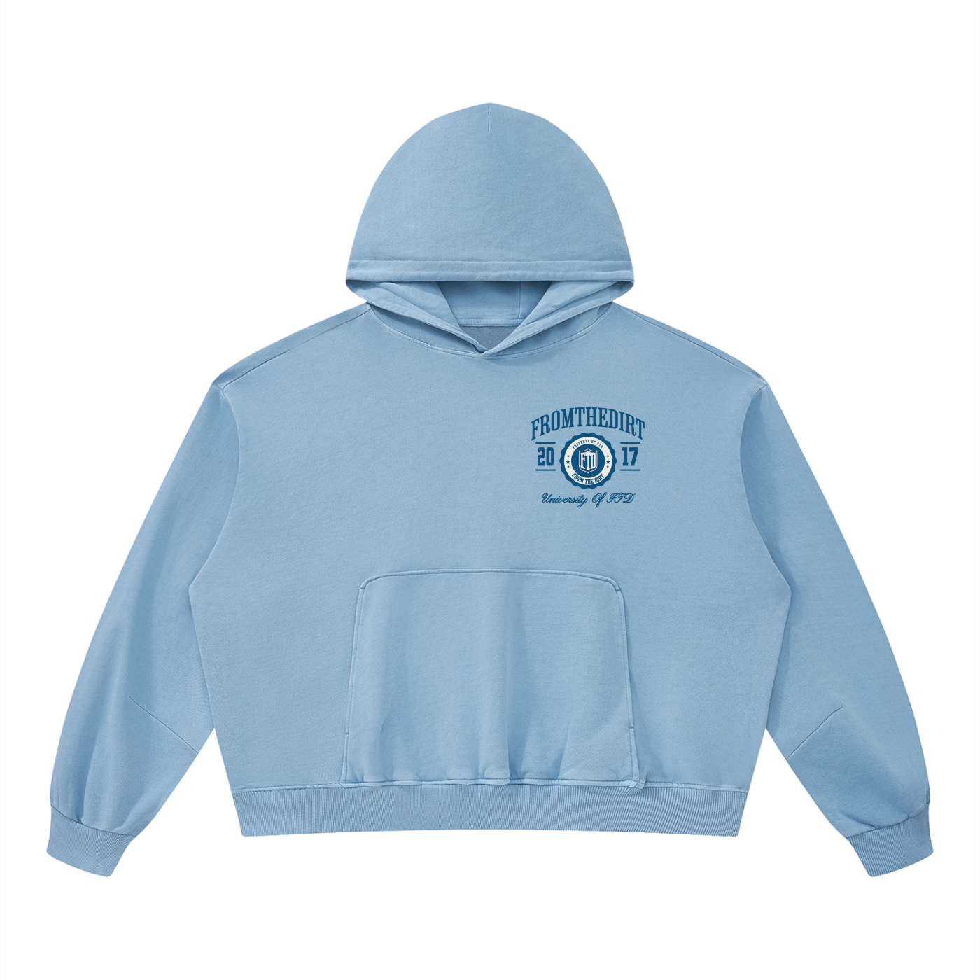 From The Dirt  Boxy Vintage Washed Hoodie