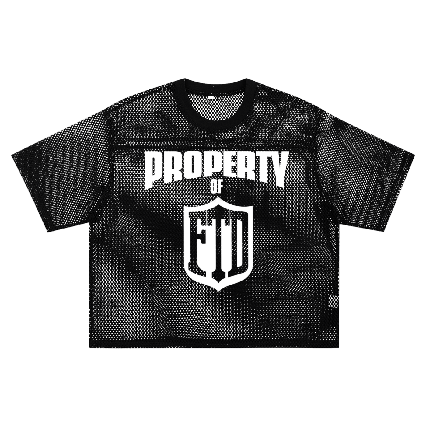 PROPERTY OF FTD See through Boxy Net Jersey - FTD MERCH BY DREW™