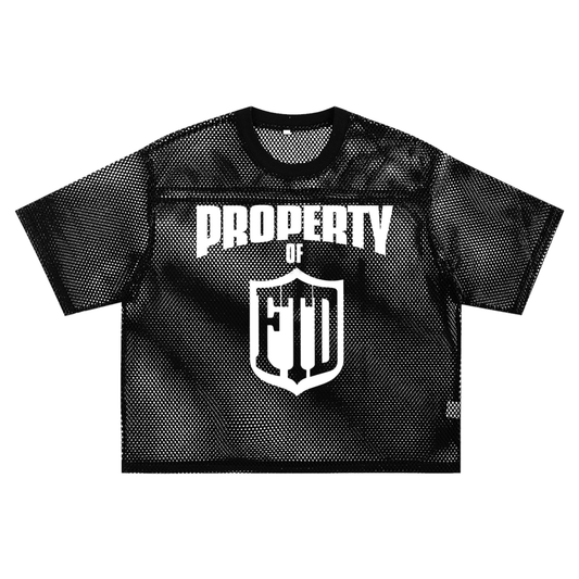 PROPERTY OF FTD See through Boxy Net Jersey - FTD MERCH BY DREW™