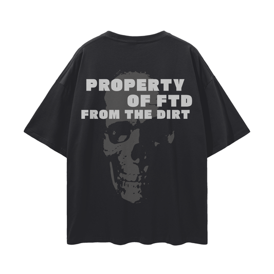 Property OF FTD Skull Loose Drop Shoulder T-Shirt - FTD MERCH BY DREW™