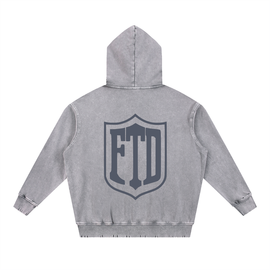 FTD From The Dirt Snow Wash Heavyweight  Hoodie - FTD MERCH BY DREW™