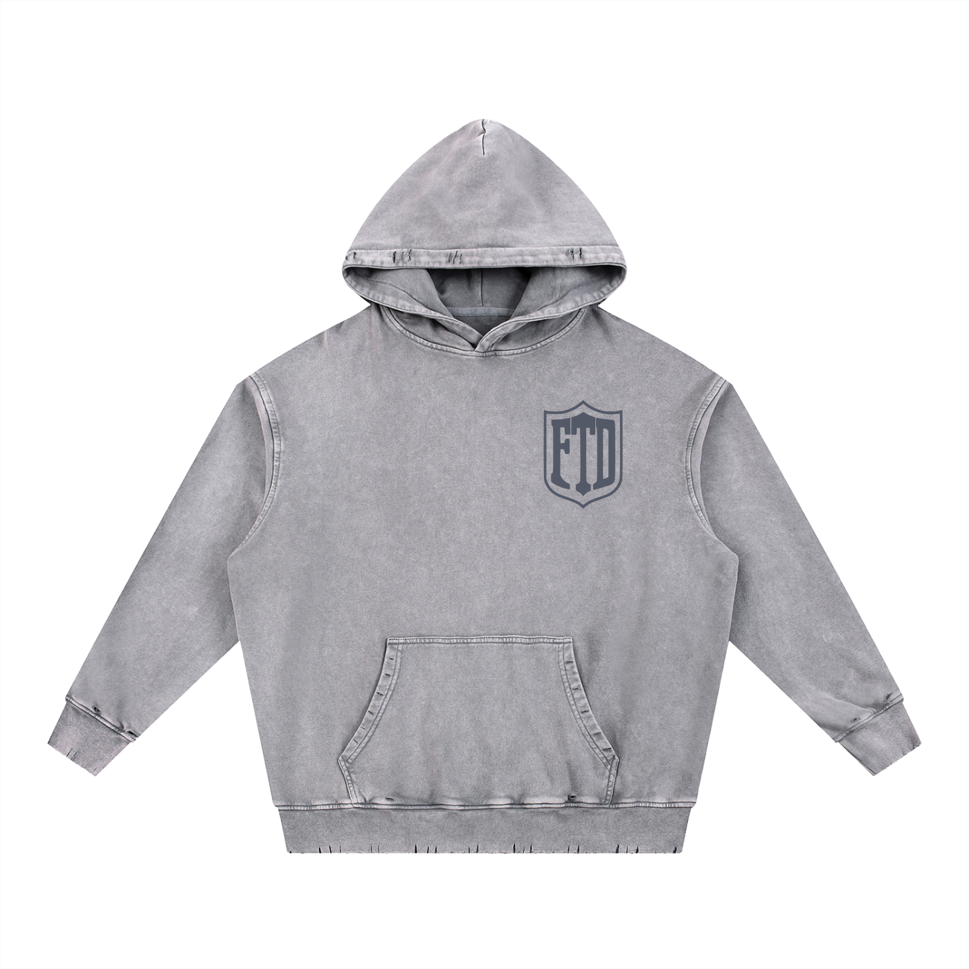 FTD From The Dirt Snow Wash Heavyweight  Hoodie - FTD MERCH BY DREW™