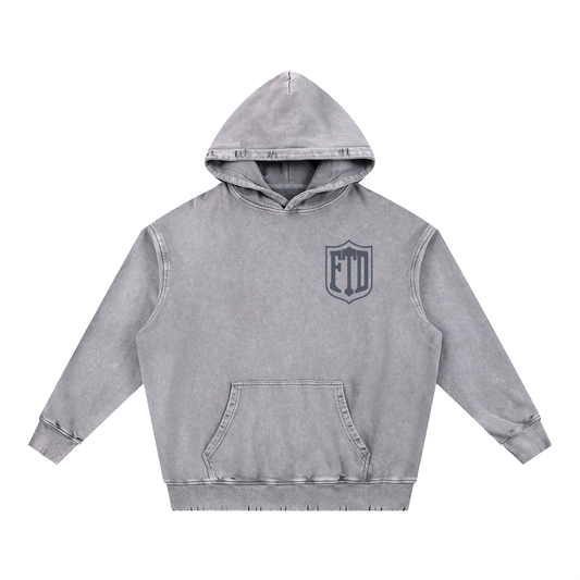 FTD From The Dirt Snow Wash Heavyweight  Hoodie - FTD MERCH BY DREW™