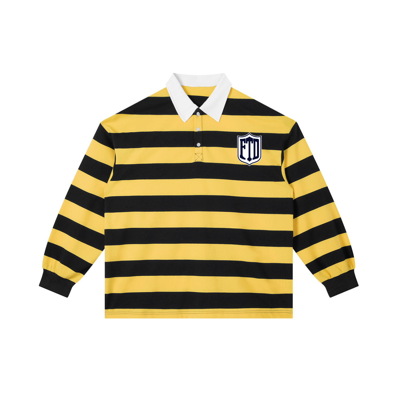 FTD DirtDept. Color Block Stripe Polo Shirt - FTD MERCH BY DREW™