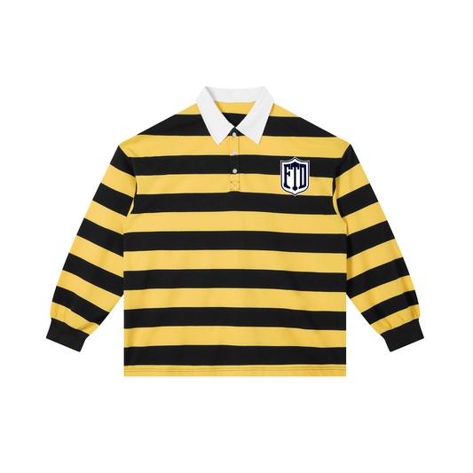 FTD DirtDept. Color Block Stripe Polo Shirt - FTD MERCH BY DREW™