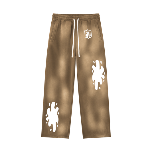 FTD From The Dirt Sunfade Wide Leg Fleece Sweatpants