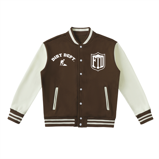Property Of FTD Two Tone Fleeced Varsity Jacket - FTD MERCH BY DREW™