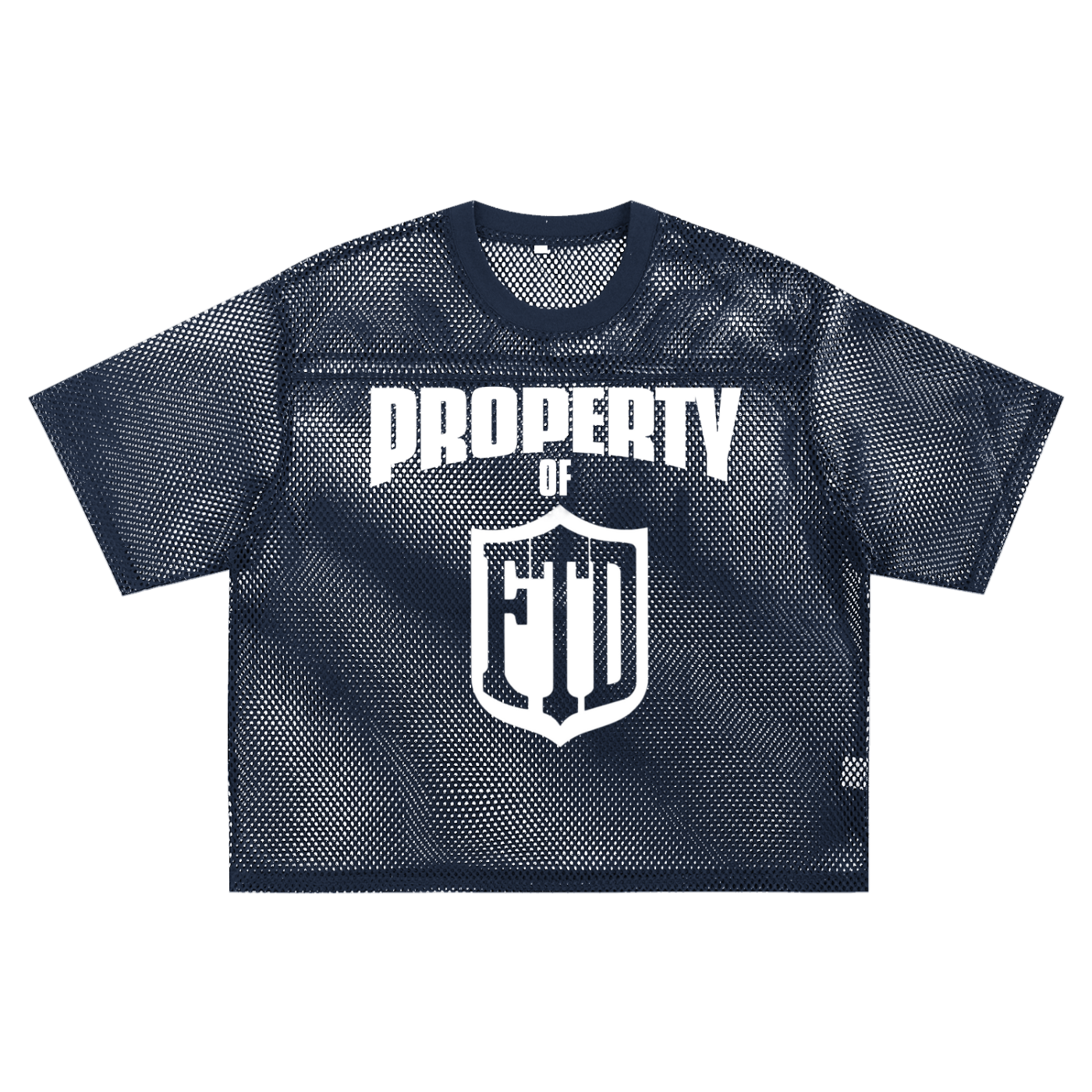 PROPERTY OF FTD See through Boxy Net Jersey - FTD MERCH BY DREW™