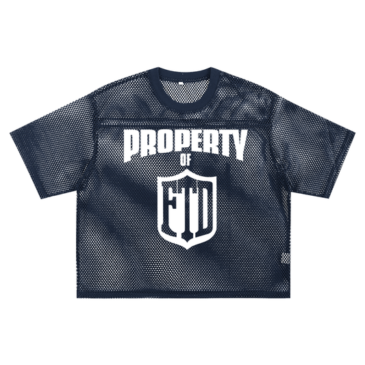 PROPERTY OF FTD See through Boxy Net Jersey - FTD MERCH BY DREW™