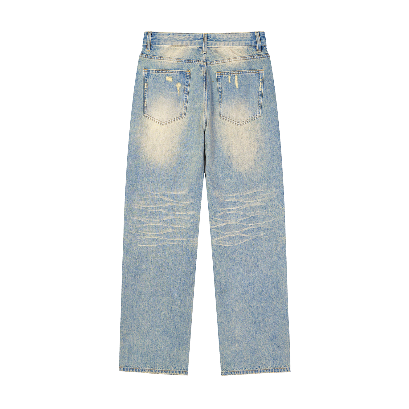 Exclusive FTD From The Dirt Sun Fade Raw Hem Denim Jeans - FTD MERCH BY DREW™