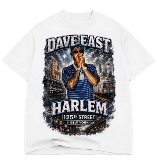 DAVE EAST FTD HARLEM NY Oversized drop shoulder Tee