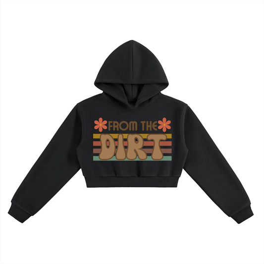 FTD FROM THE DIRT Retro Essential Cropped Hoodie - FTD MERCH BY DREW™
