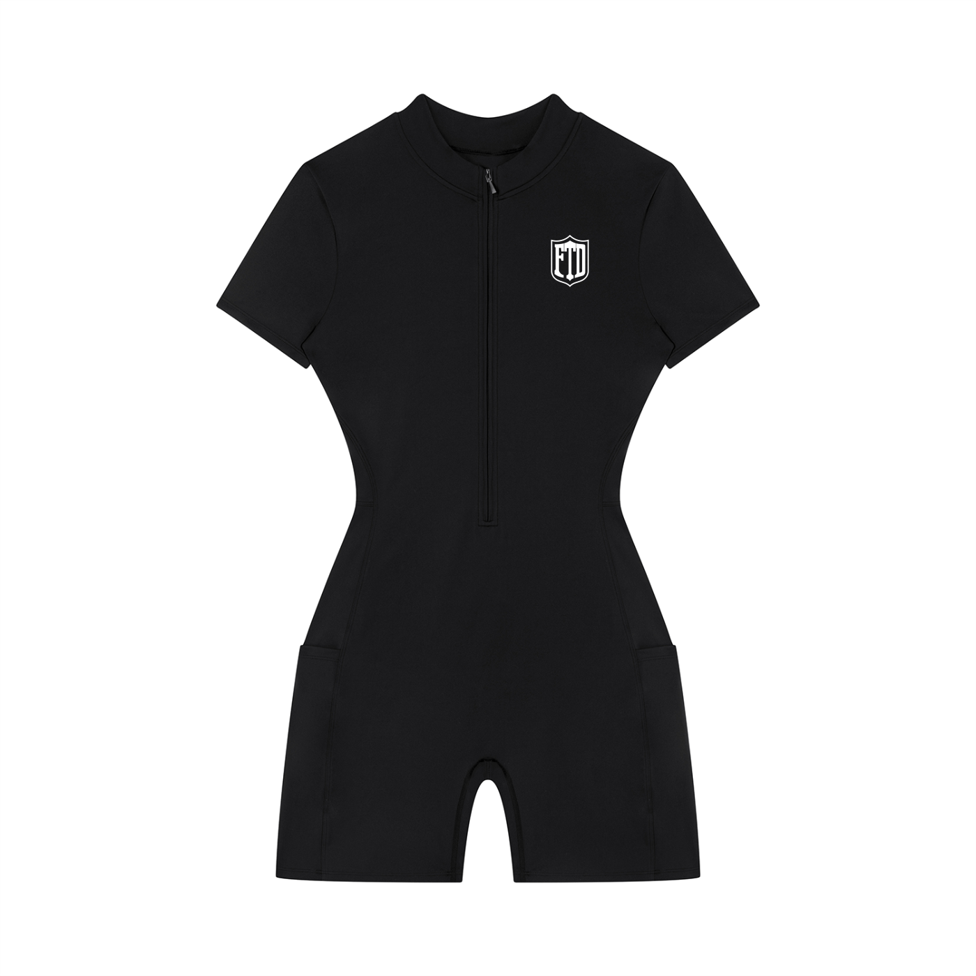 FTD Quarter-Zip Short Sleeve Romper - FTD MERCH BY DREW™