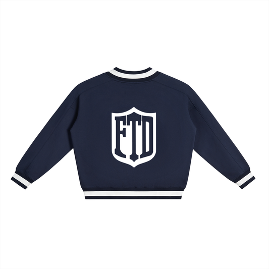Property Of FTD V-Neck Contrast Collar Boxy Sweatshirt - FTD MERCH BY DREW™