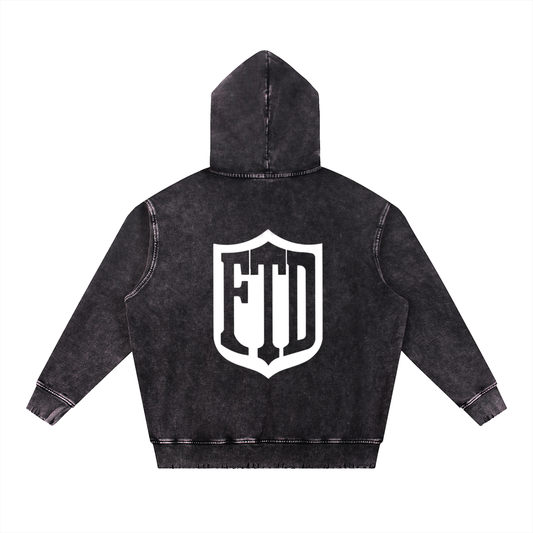 FTD From The Dirt Snow Wash Heavyweight  Hoodie - FTD MERCH BY DREW™