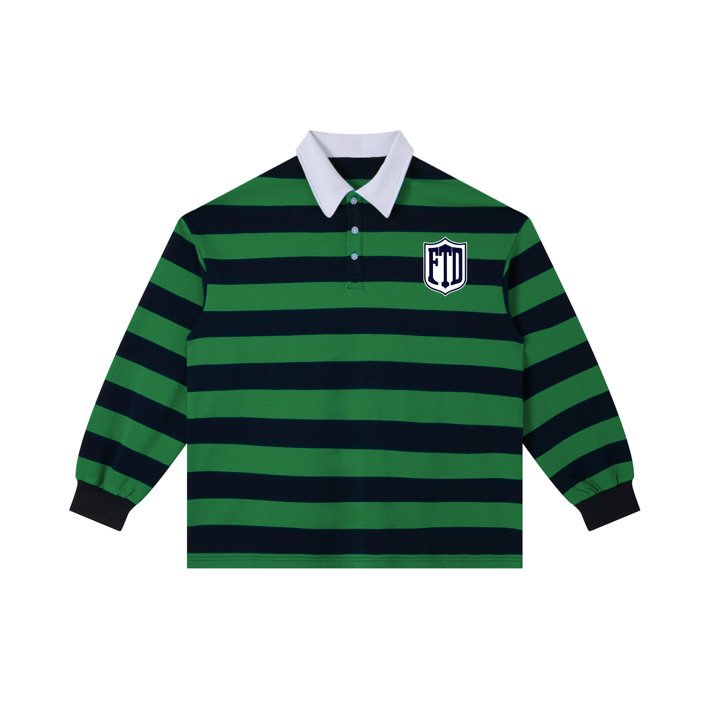 FTD DirtDept. Color Block Stripe Polo Shirt - FTD MERCH BY DREW™