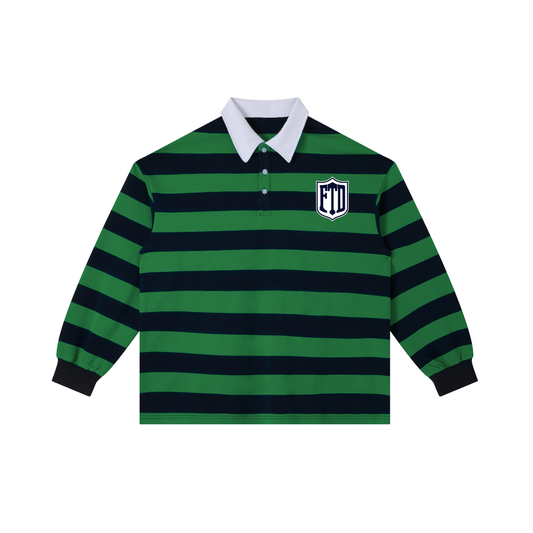 FTD DirtDept. Color Block Stripe Polo Shirt - FTD MERCH BY DREW™