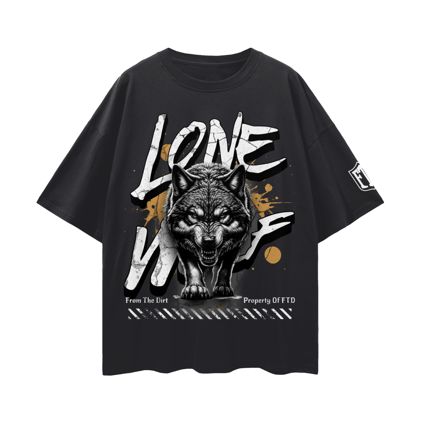 FTD Lone Wolf Loose Drop Shoulder T-Shirt - FTD MERCH BY DREW™