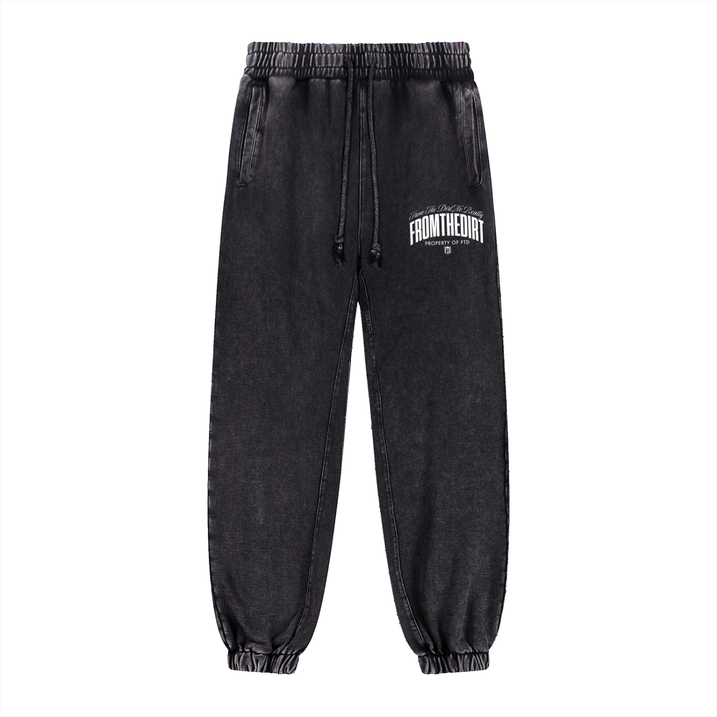 FTD No Really From The Dirt Snow Wash Heavyweight Jogged Sweatpants - FTD MERCH BY DREW™
