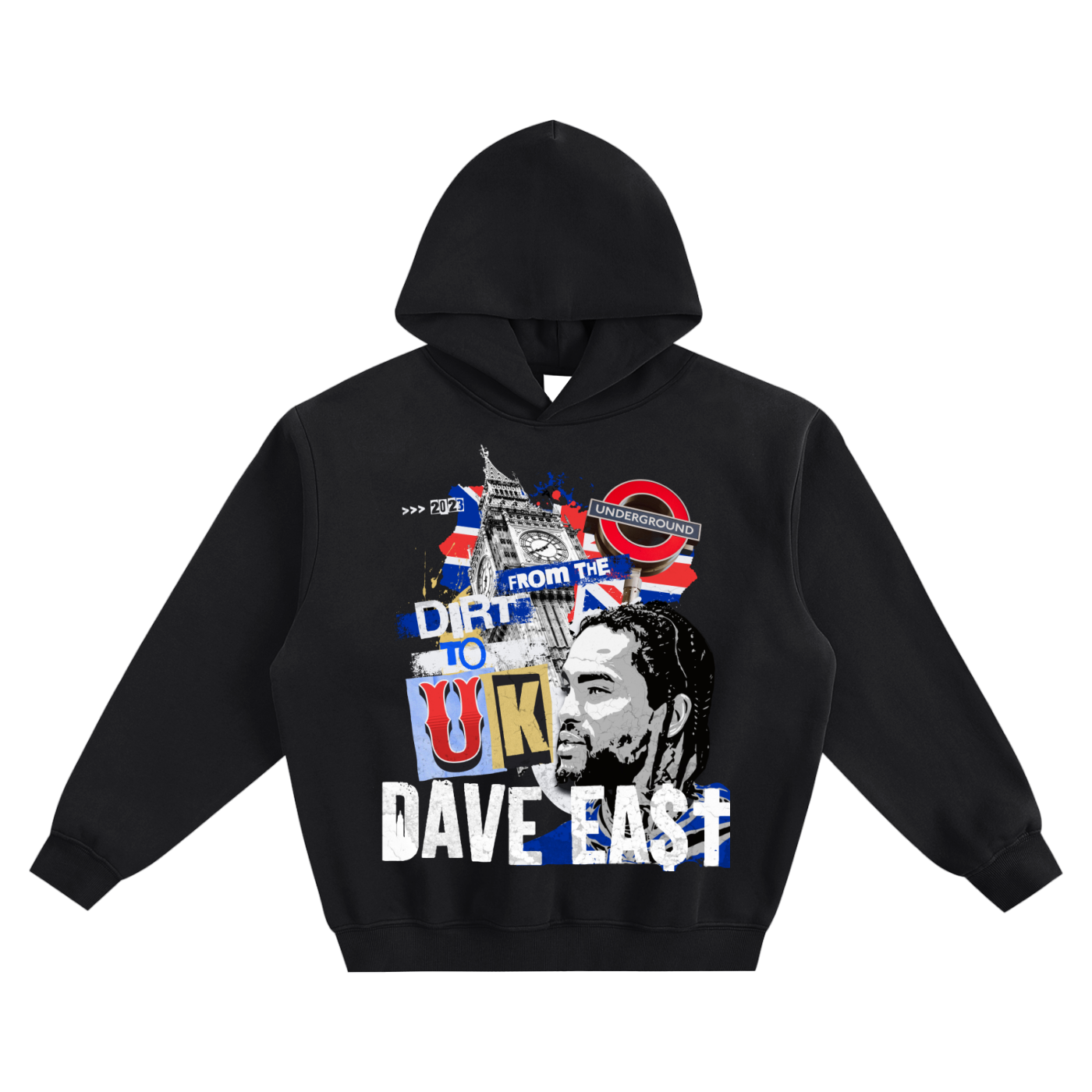 FTD From The Dirt To UK  D.East Boxy Hoodie - FTD MERCH BY DREW™