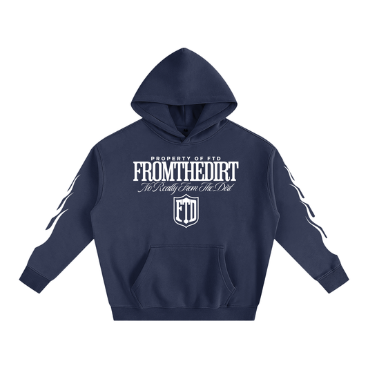 Property Of FTD No Really From The Dirt Oversize Fleeced Hoodie - FTD MERCH BY DREW™