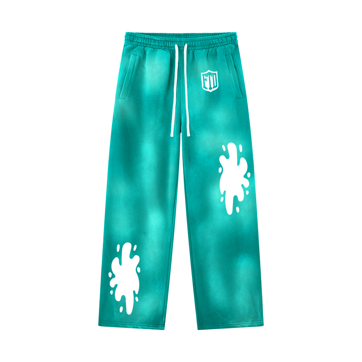 FTD From The Dirt Sunfade Wide Leg Fleece Sweatpants