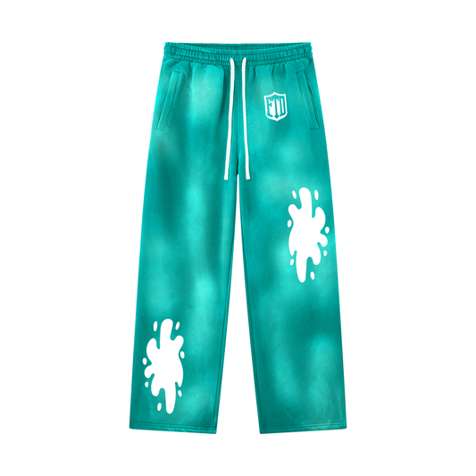 FTD From The Dirt Sunfade Wide Leg Fleece Sweatpants