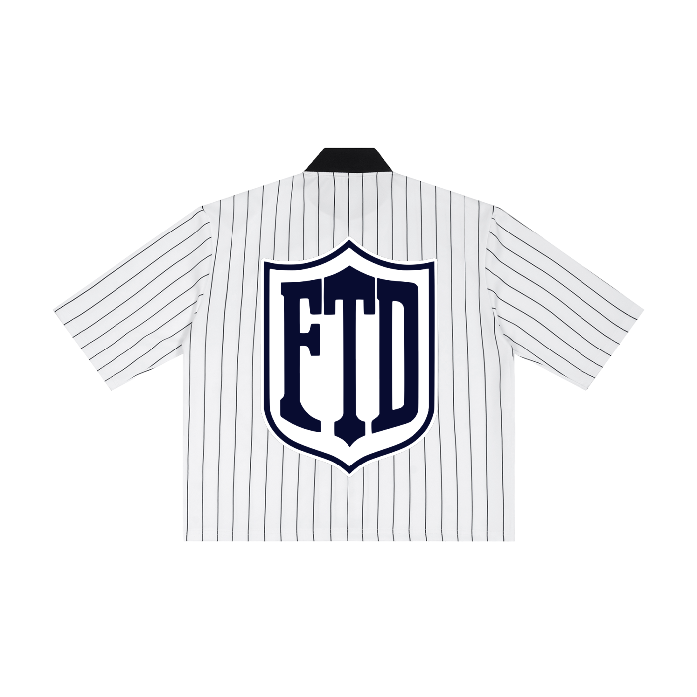 FTD x DirtDept.  Striped Full-Zip Baseball Jersey - FTD MERCH BY DREW™