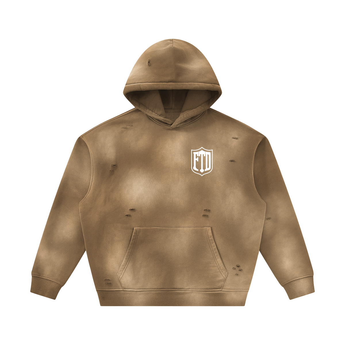 FTD From The Dirt Sunfade Frayed Fleece Hoodie