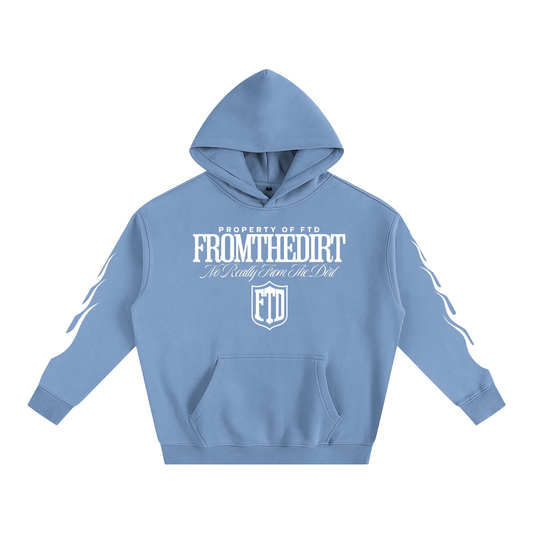Property Of FTD No Really From The Dirt Oversize Fleeced Hoodie - FTD MERCH BY DREW™