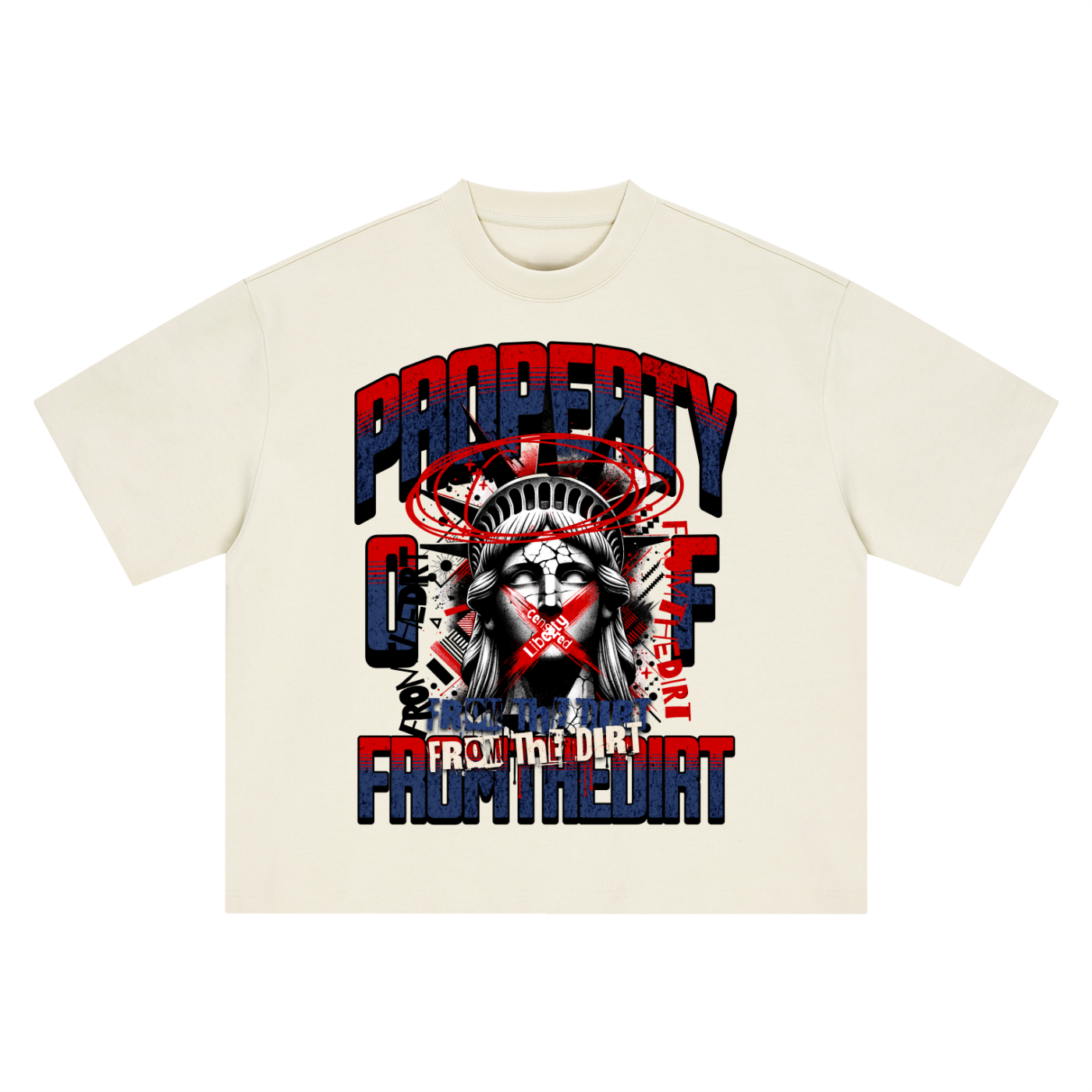 FTD NYC Censored Boxy Oversized T-Shirt - FTD MERCH BY DREW™