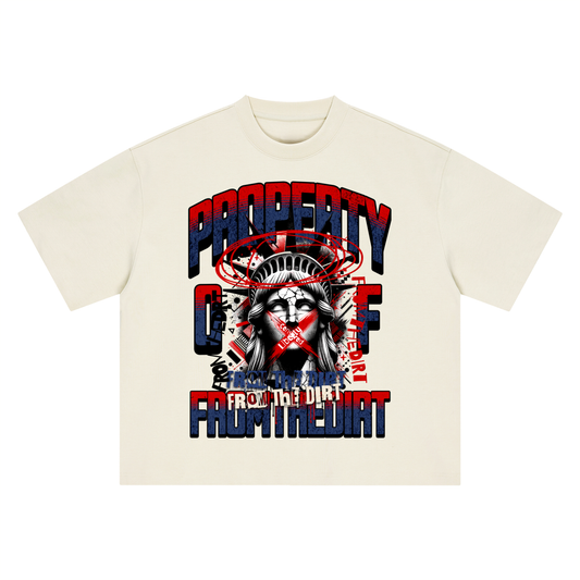 FTD NYC Censored Boxy Oversized T-Shirt - FTD MERCH BY DREW™